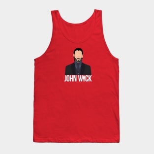 John Wick Cartoon Style Tank Top